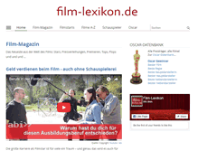 Tablet Screenshot of film-lexikon.de